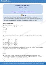 Đề thi giữa kì 2 Toán 8 - Đề số 8 - Cánh diều